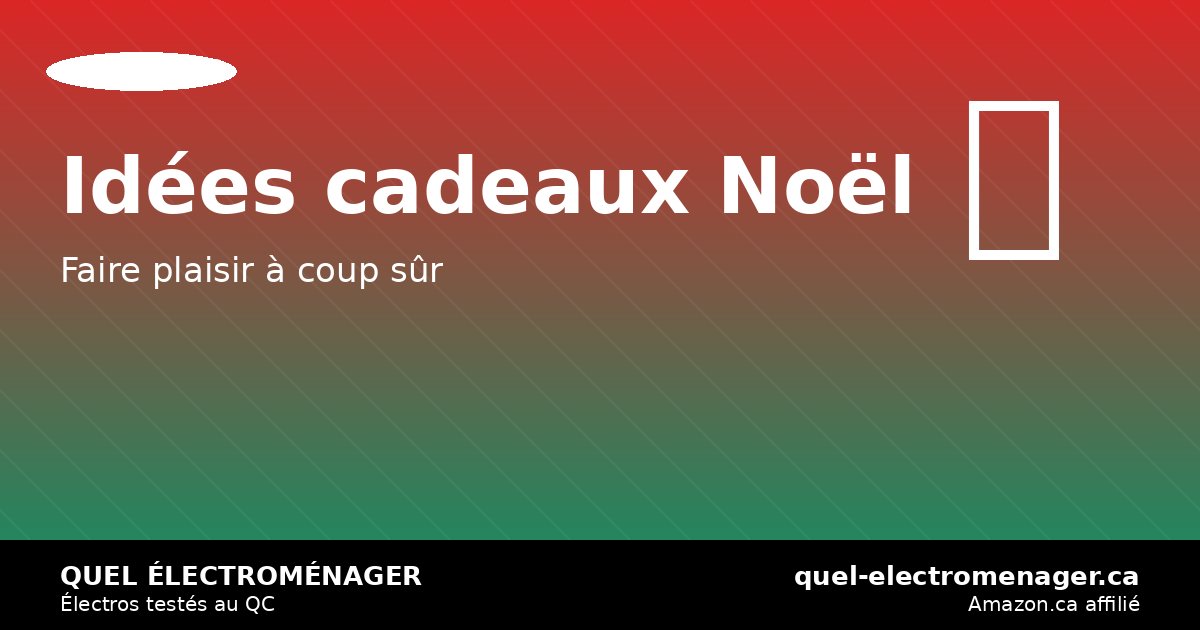 Idées cadeaux Noël 2026: électroménagers qui font vraiment plaisir — quel-electromenager